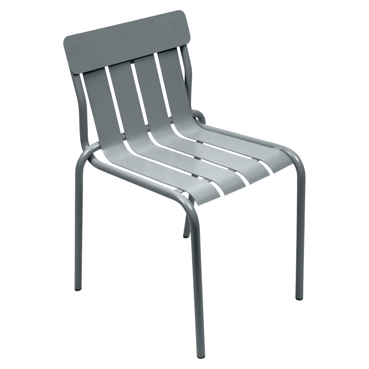 Fermob Stripe Chaise Stripe Gris fumée L 58 x l 52 x H85cm