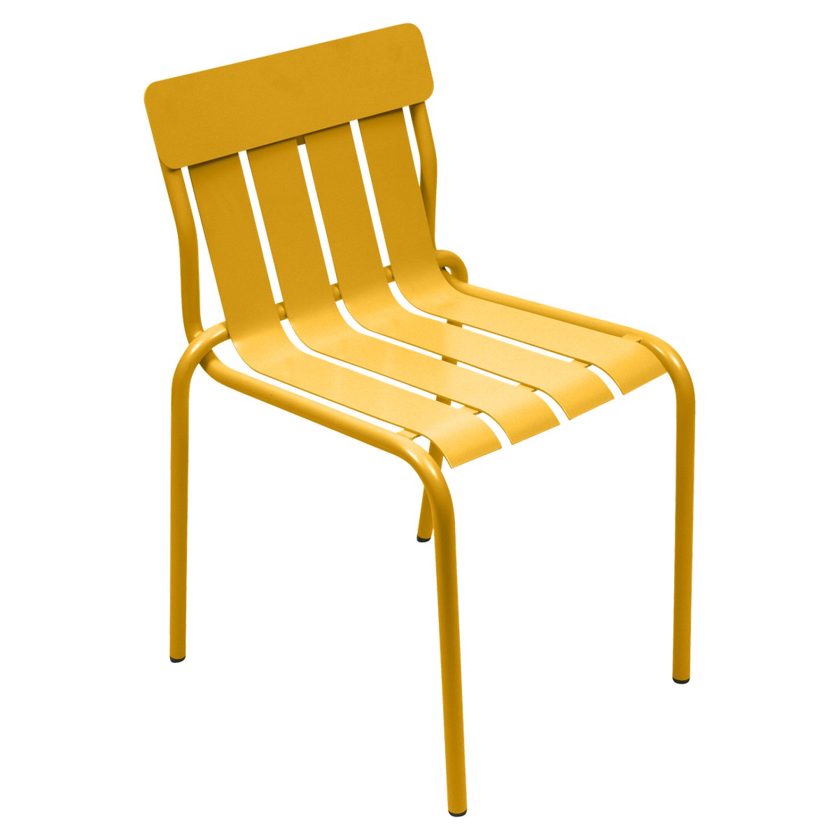 Fermob Stripe Chaise Stripe Jaune miel L 58 x l 52 x H85cm