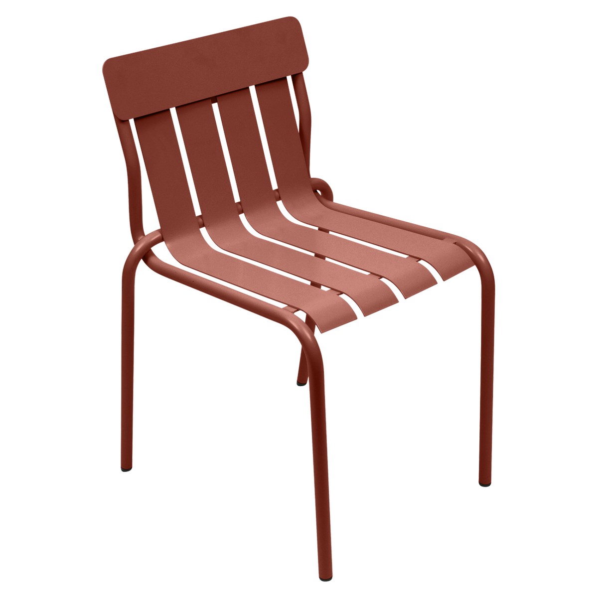 Fermob Stripe Chaise Stripe Rouge ocre L 58 x l 52 x H85cm