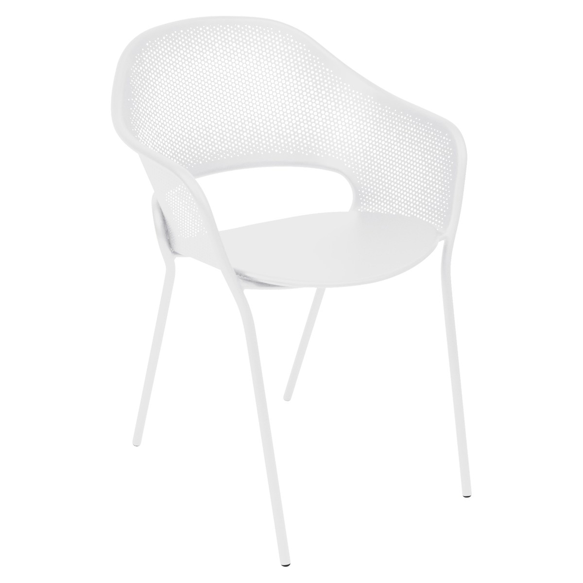 Fermob Kate Fauteuil de repas Kate Blanc L 57 x l 57 x H79.5cm