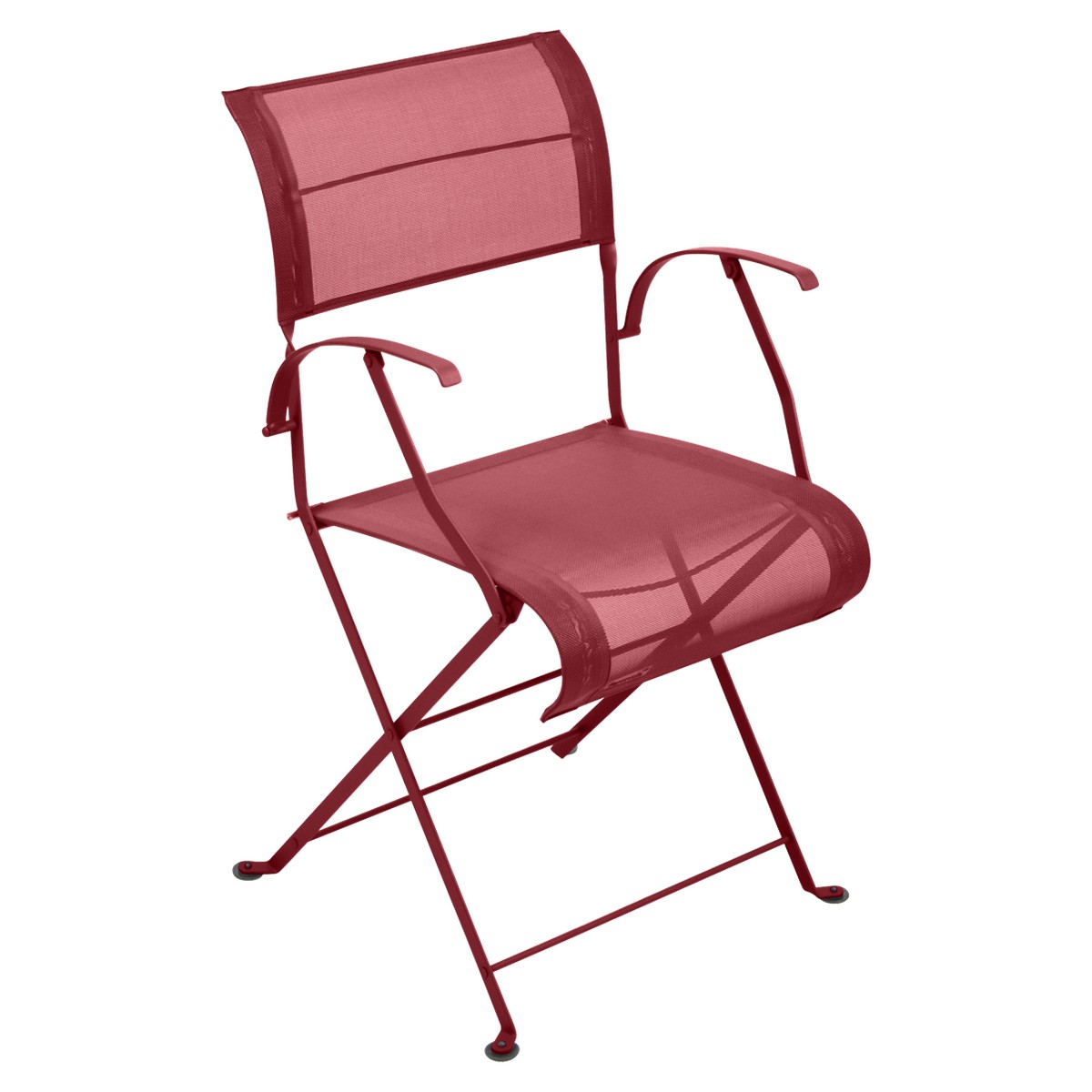 Fermob Dune Premium Fauteuil de repas Dune Premium Rouge groseille L 40 x l 45 x H86cm