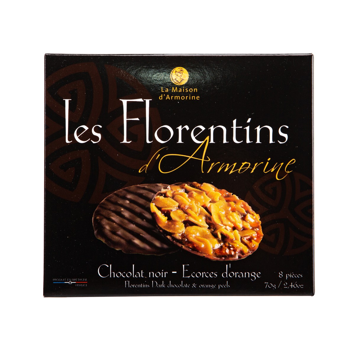 La Maison D'Armorine  Florentins Noir-Orange 70gr  70gr