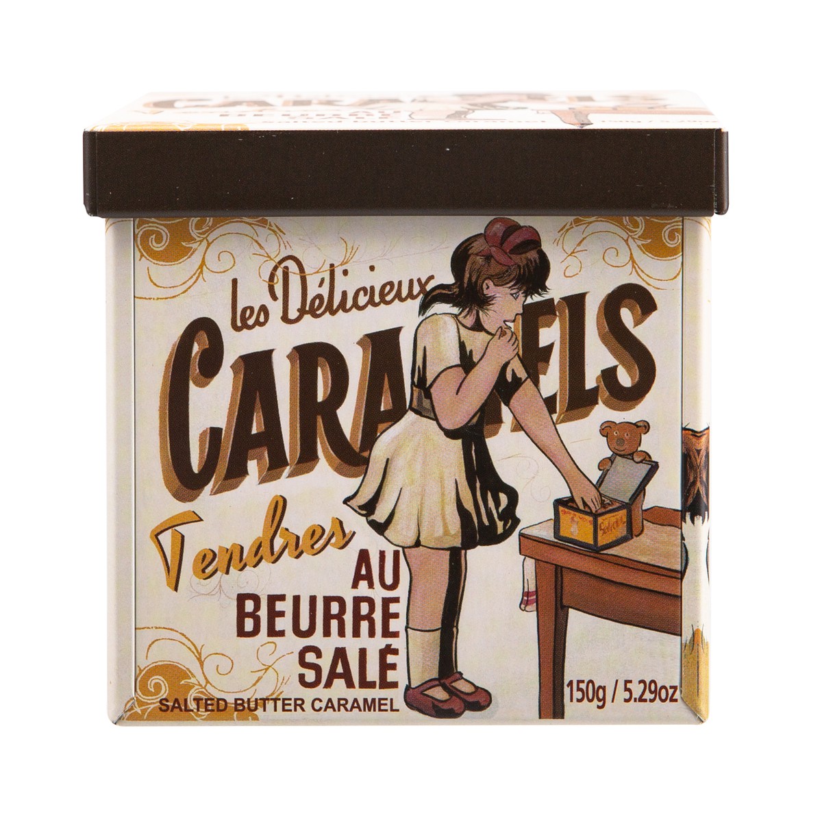 La Maison D'Armorine Servez-vous Caramels tendres boite FER 150gr  150gr