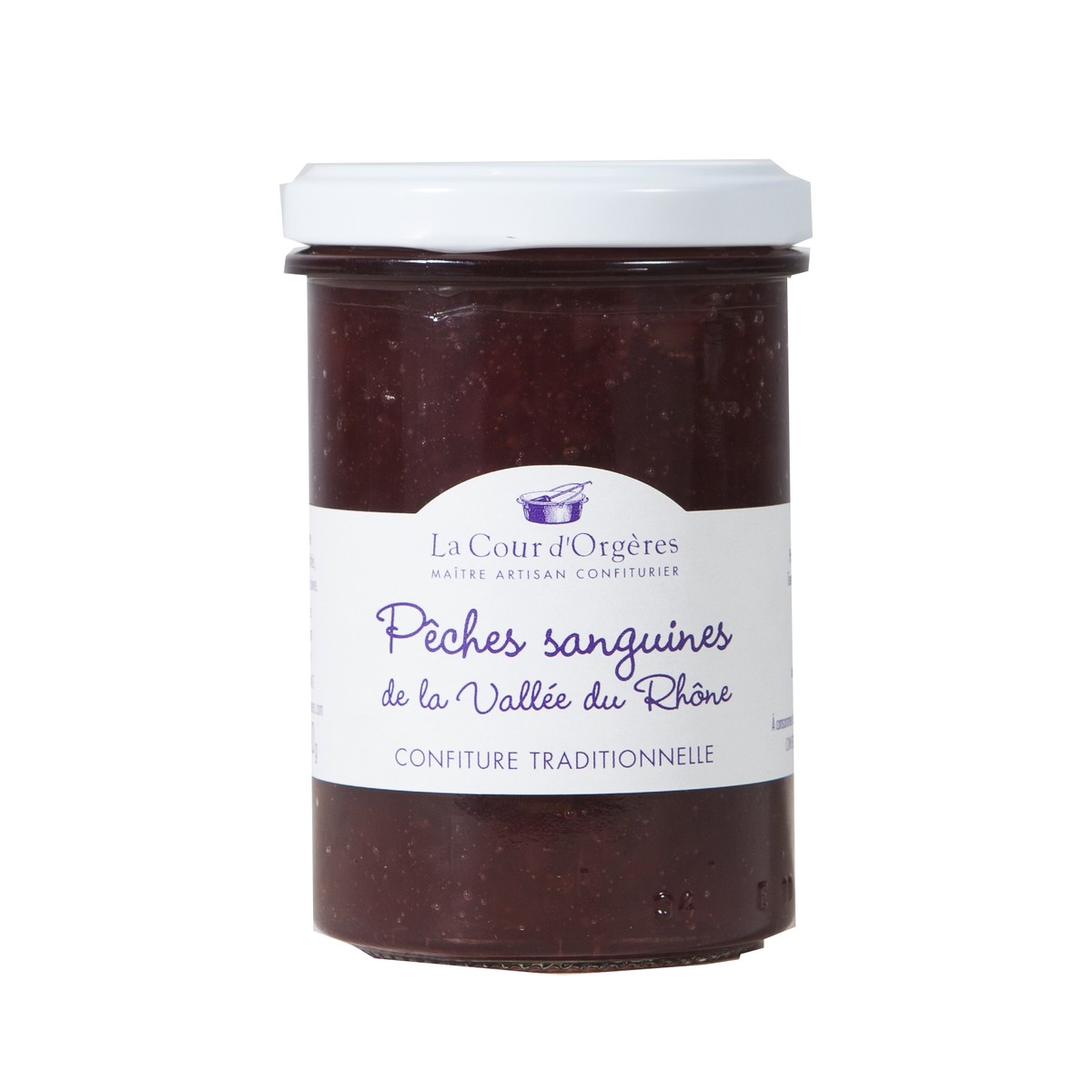 La Cour D'Orgères LES TRADITIONS Confiture Pêches sanguines. 250gr  250gr