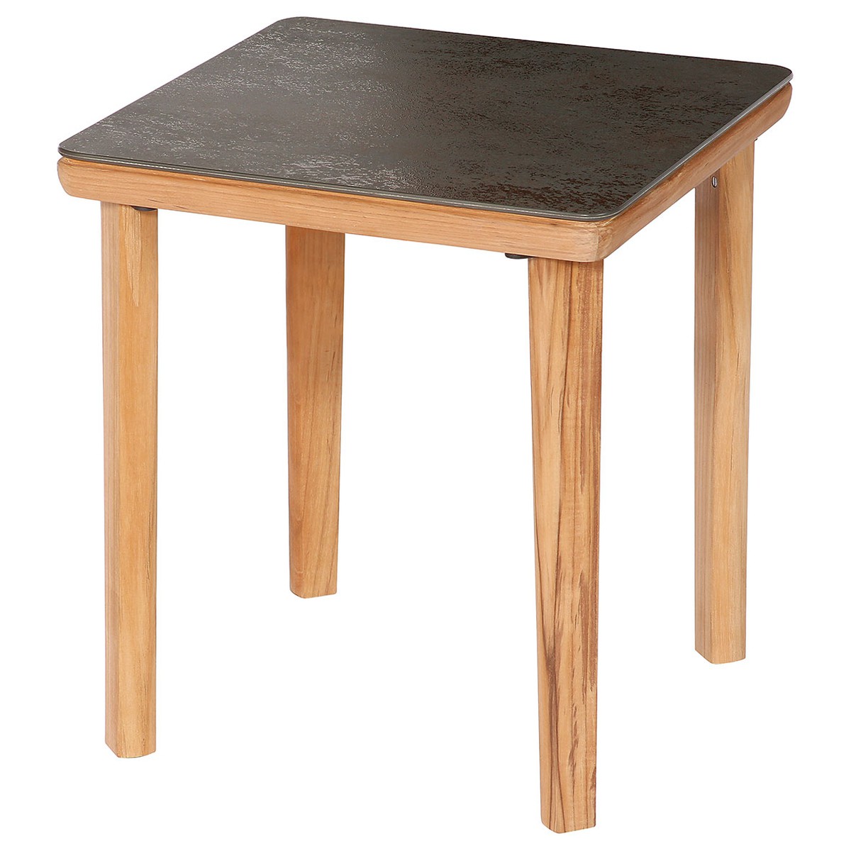 Barlow Tyrie Monterey Table d'appoint Monterey 50 carrée - teck  céramique Gris de maure 