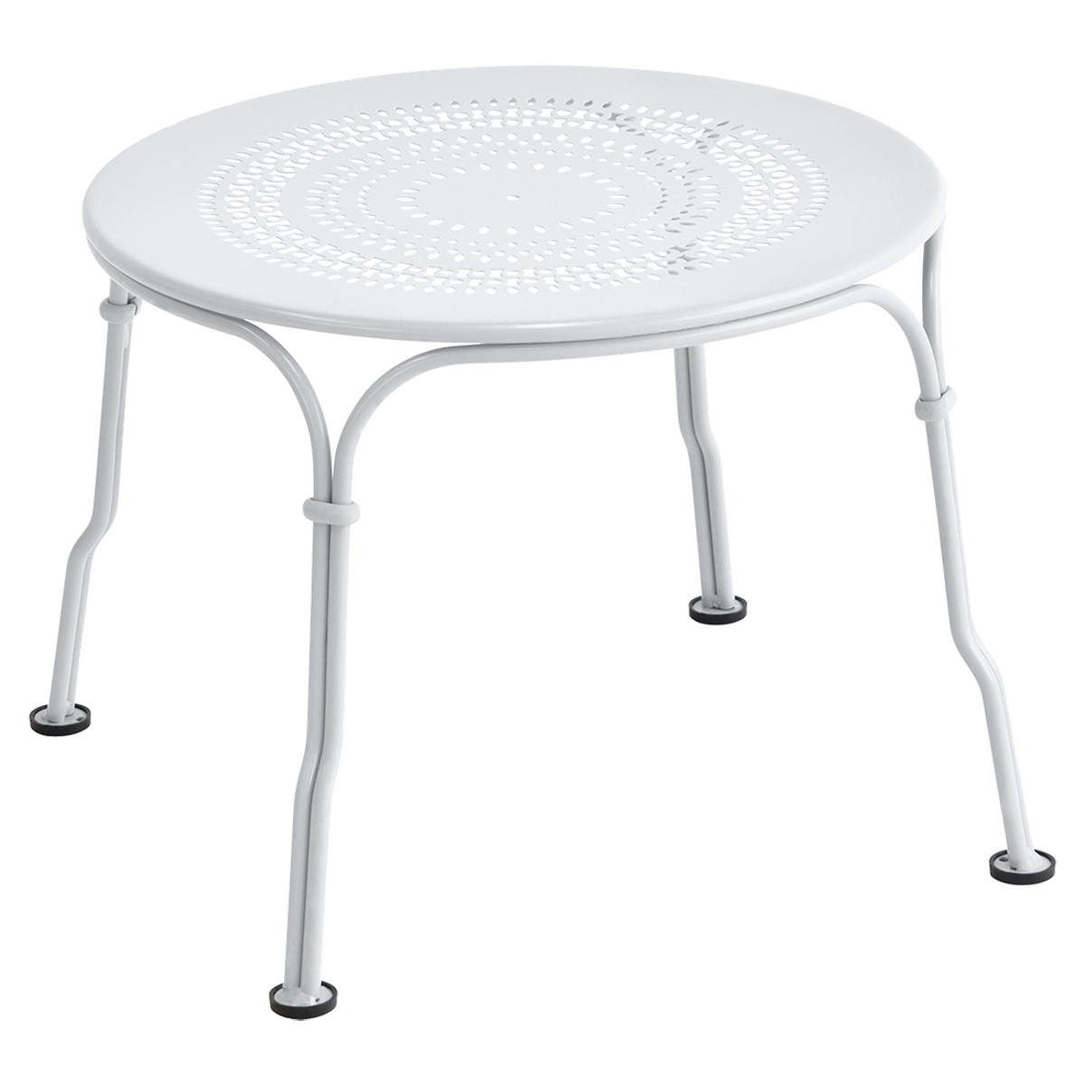 Fermob 1900 Table basse Cabriolet 1900 Blanc L 45 x l 45 x H34cm Diam : 45