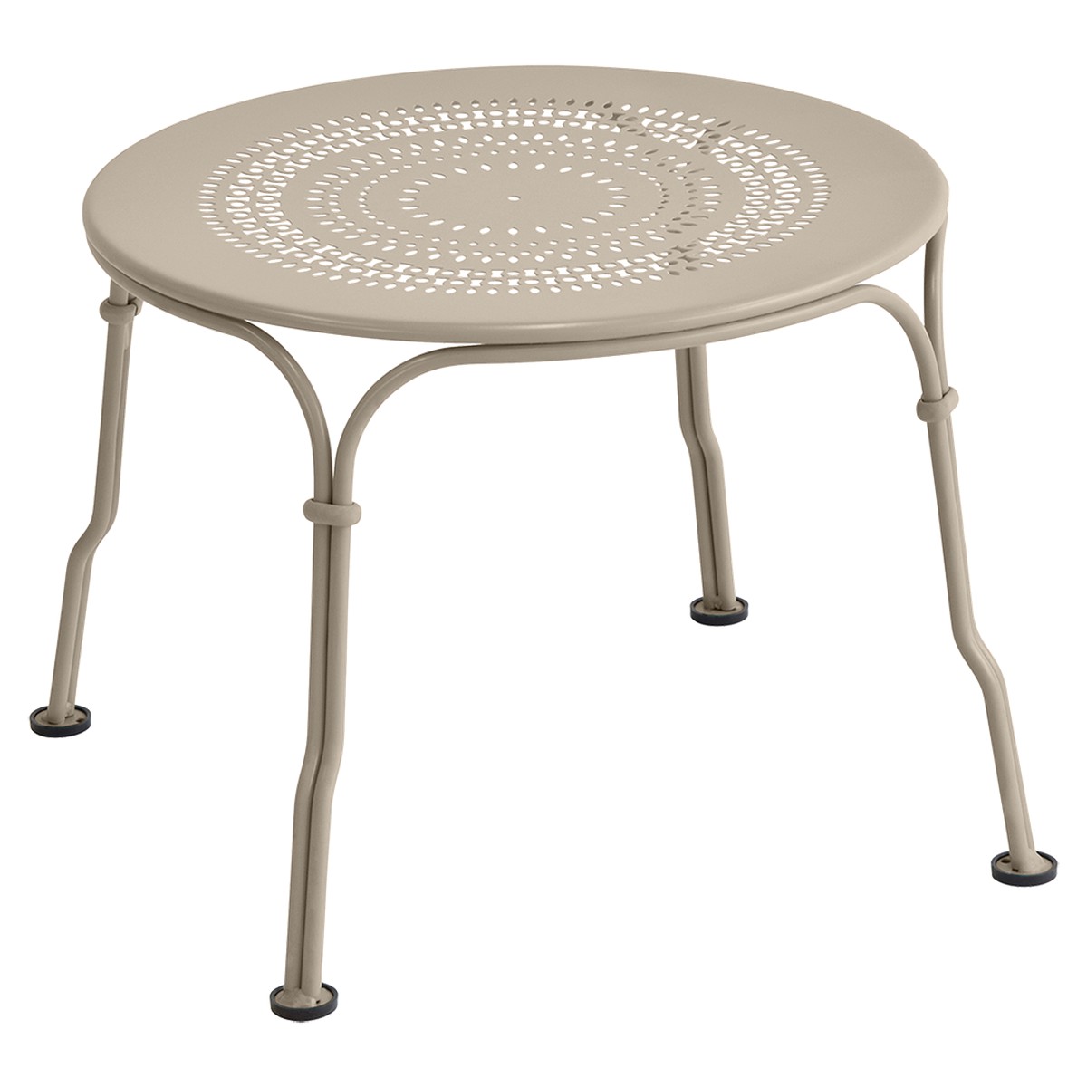 Fermob 1900 Table basse Cabriolet 1900 Beige L 45 x l 45 x H34cm Diam : 45