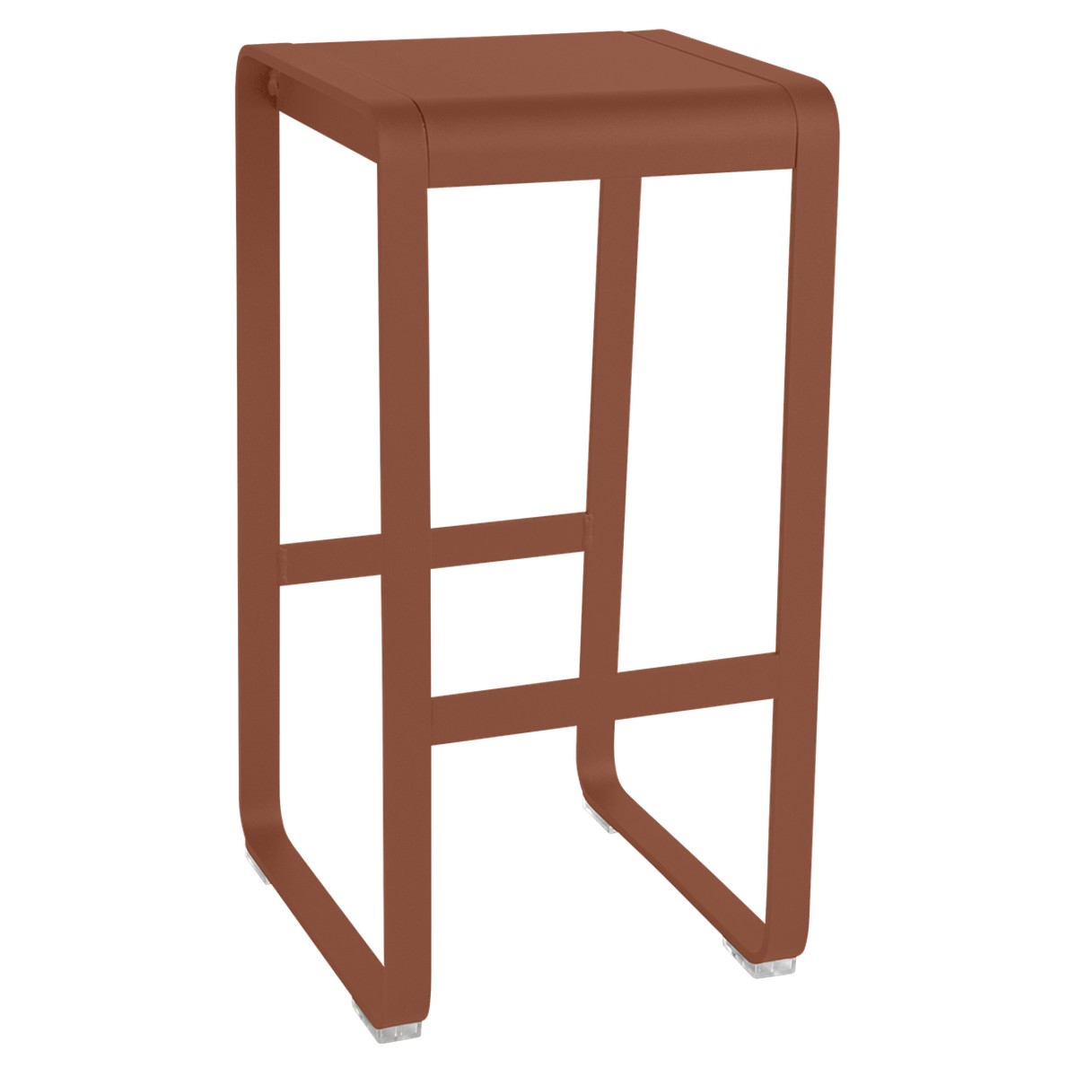 Fermob Bellevie Tabouret haut Bellevie Rouge ocre L 38 x l 39 x H75cm