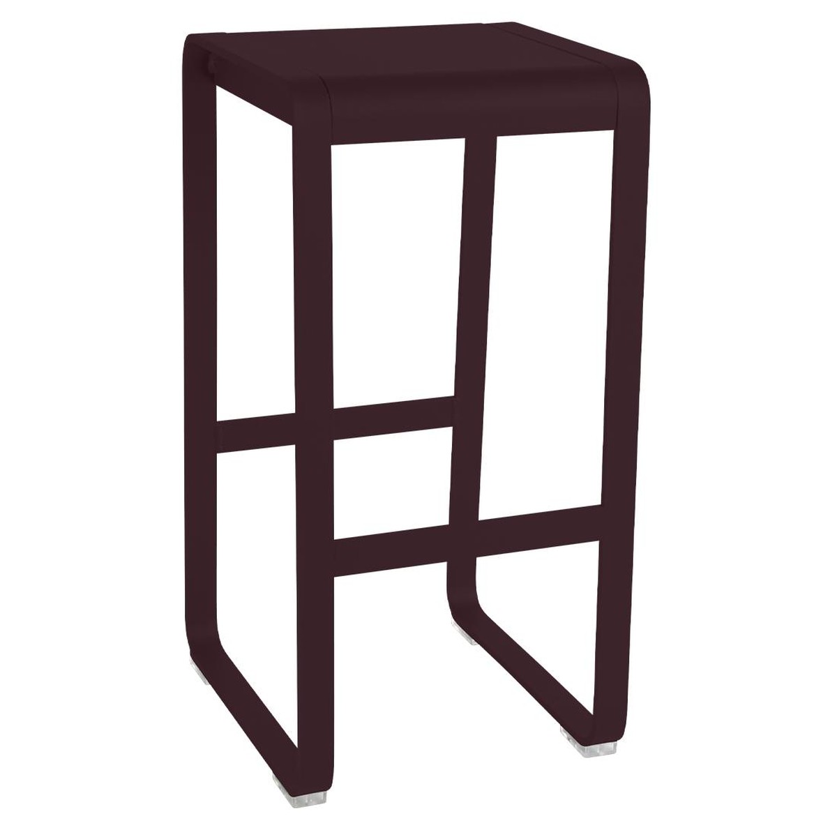 Fermob Bellevie Tabouret haut Bellevie Rouge lie de vin L 38 x l 39 x H75cm