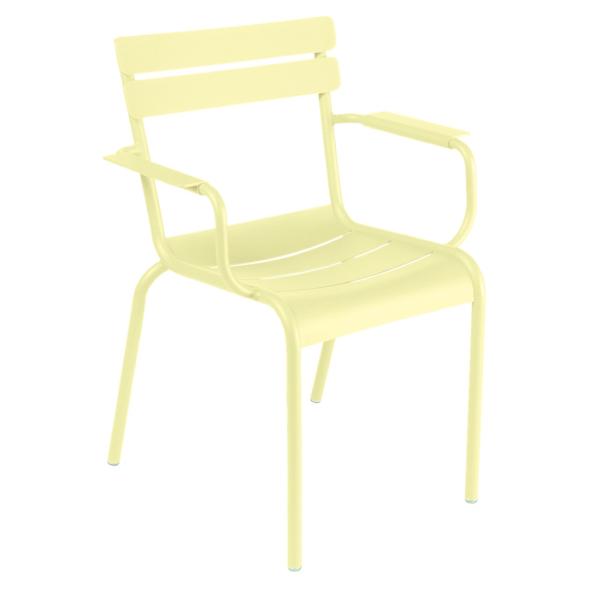 Fermob Luxembourg Acier Fauteuil de repas Luxembourg acier Jaune beurre frais l 49 x H88cm