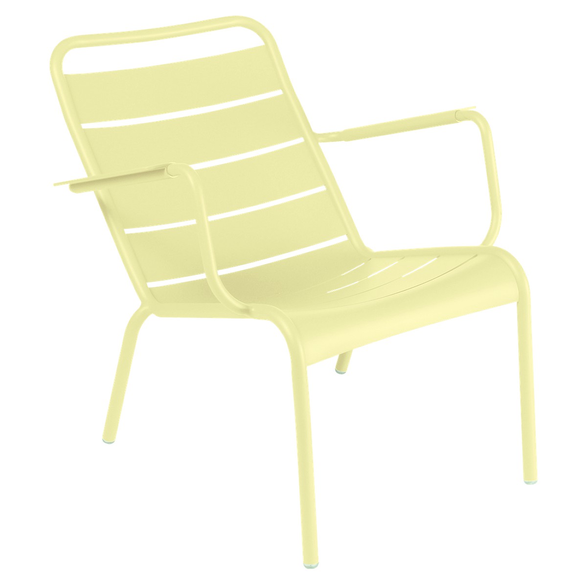 Fermob Luxembourg Acier Fauteuil bas Luxembourg acier Jaune beurre frais H72cm