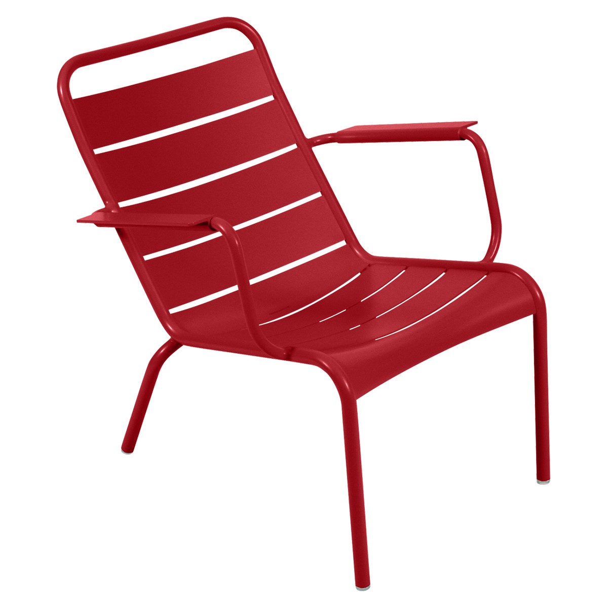 Fermob Luxembourg Acier Fauteuil bas Luxembourg acier Rouge cerise H72cm