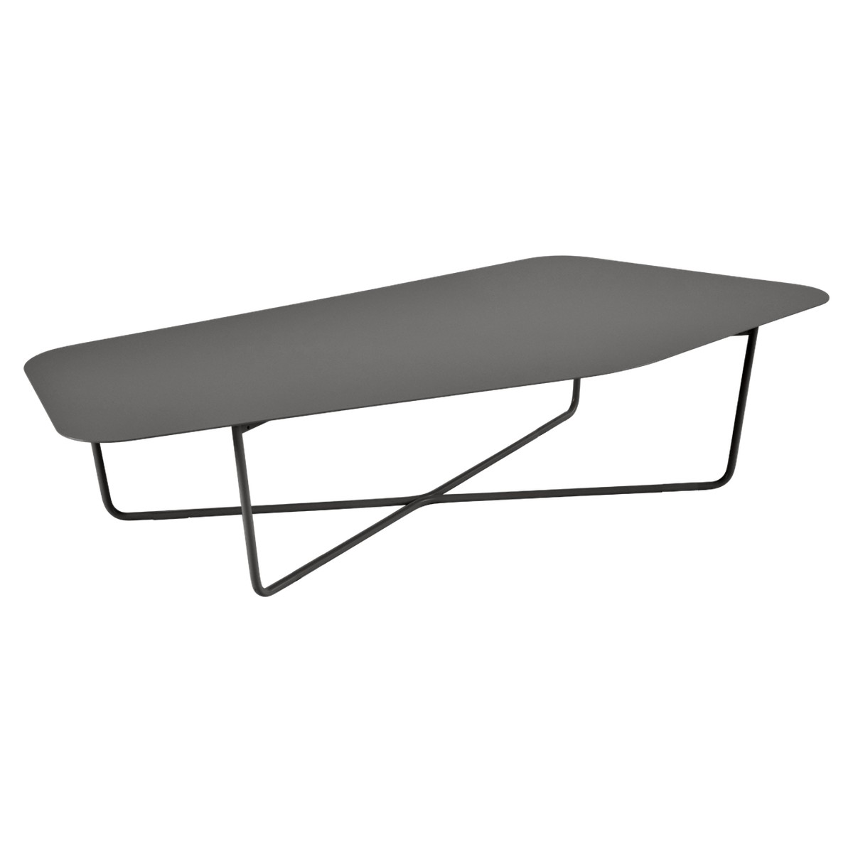 Fermob Ultrasofa Table basse UltraSofa Noir charbon L 162 x l 74 x H36.5cm