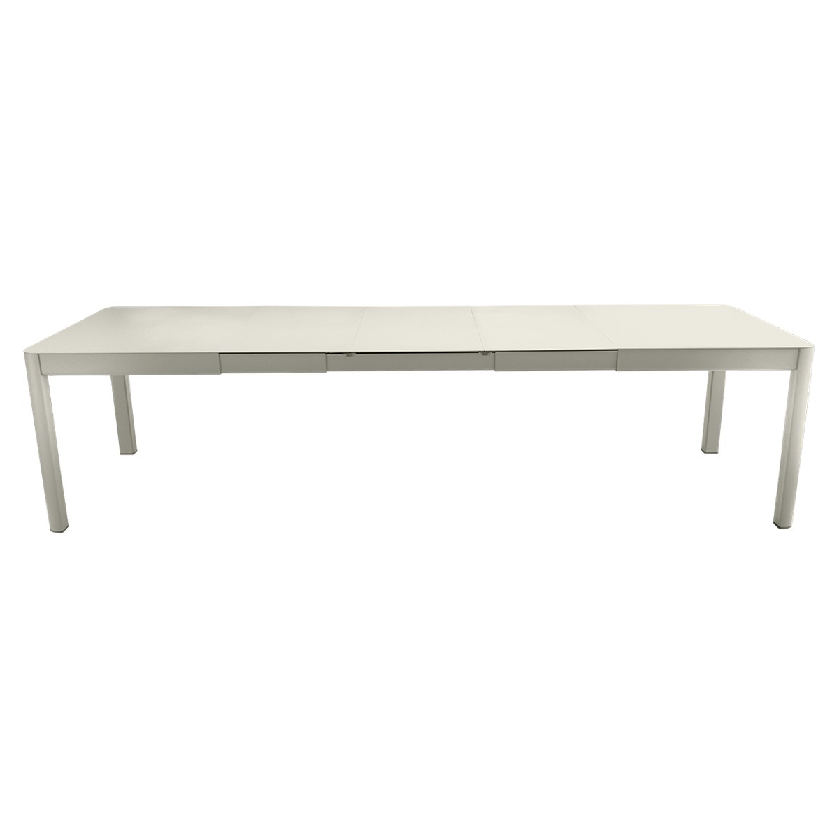 Fermob Ribambelle Table Ribambelle XL 3 Allonges Gris perle L 299 x l 100 x H74cm