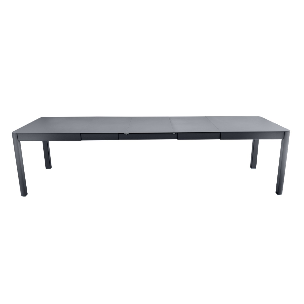 Fermob Ribambelle Table Ribambelle XL 3 Allonges Noir de carbone L 299 x l 100 x H74cm