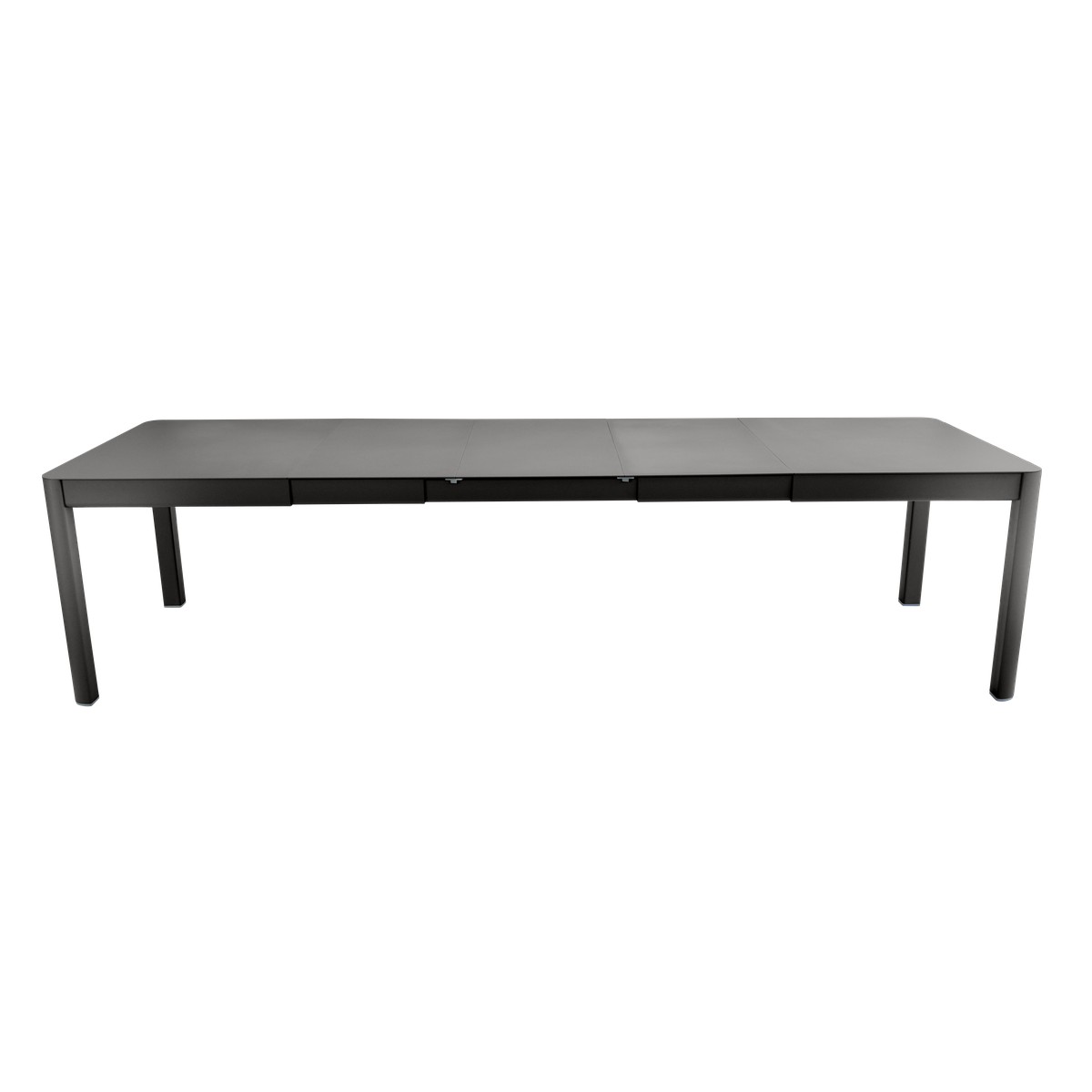 Fermob Ribambelle Table Ribambelle XL 3 Allonges Noir charbon L 299 x l 100 x H74cm