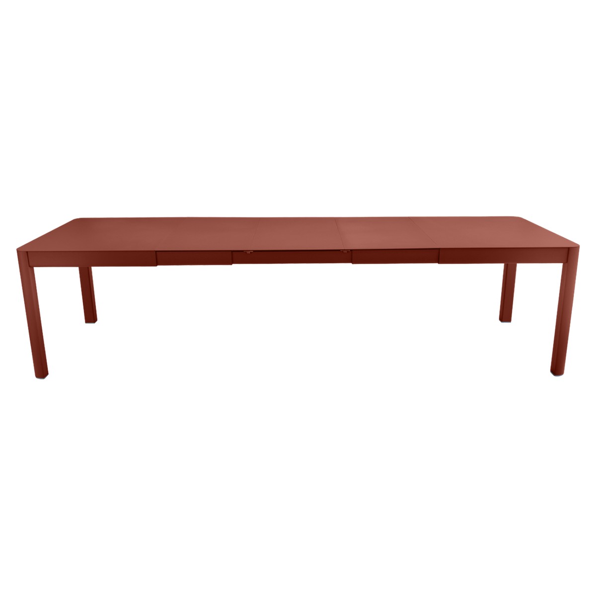 Fermob Ribambelle Table Ribambelle XL 3 Allonges Rouge ocre L 299 x l 100 x H74cm