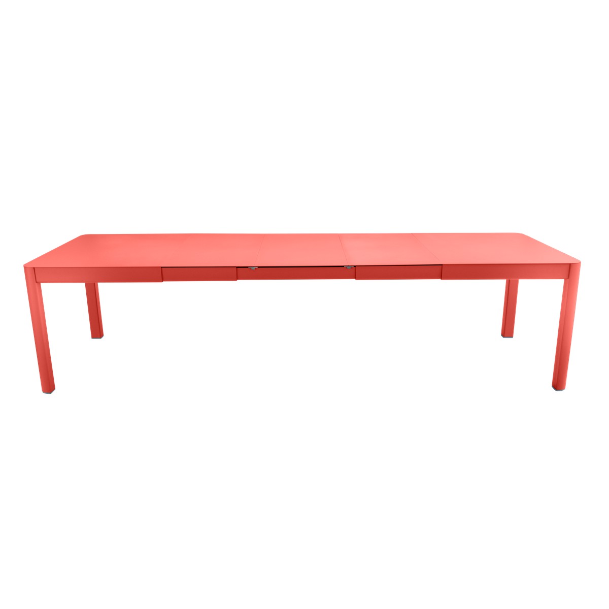 Fermob Ribambelle Table Ribambelle XL 3 Allonges Rouge saumon L 299 x l 100 x H74cm