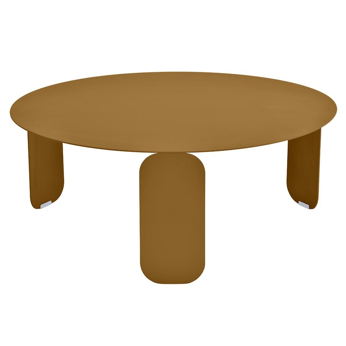 Fermob Bebop Table basse Bebop (Grande) Brun caramel L 80 x l 80 x H32.5cm Diam : 80