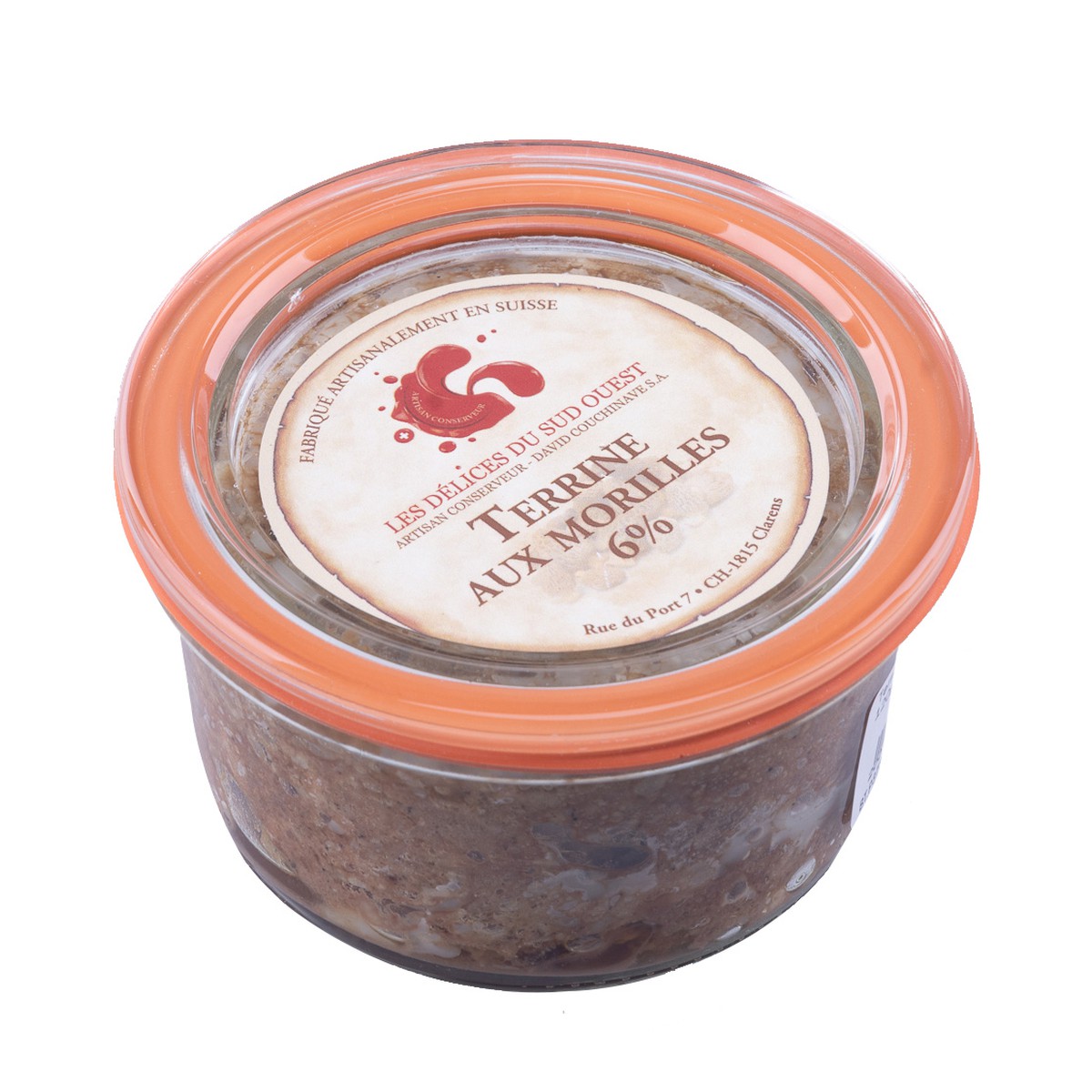 Les Délices du Sud-Ouest  Terrine aux Morilles 120gr  120gr