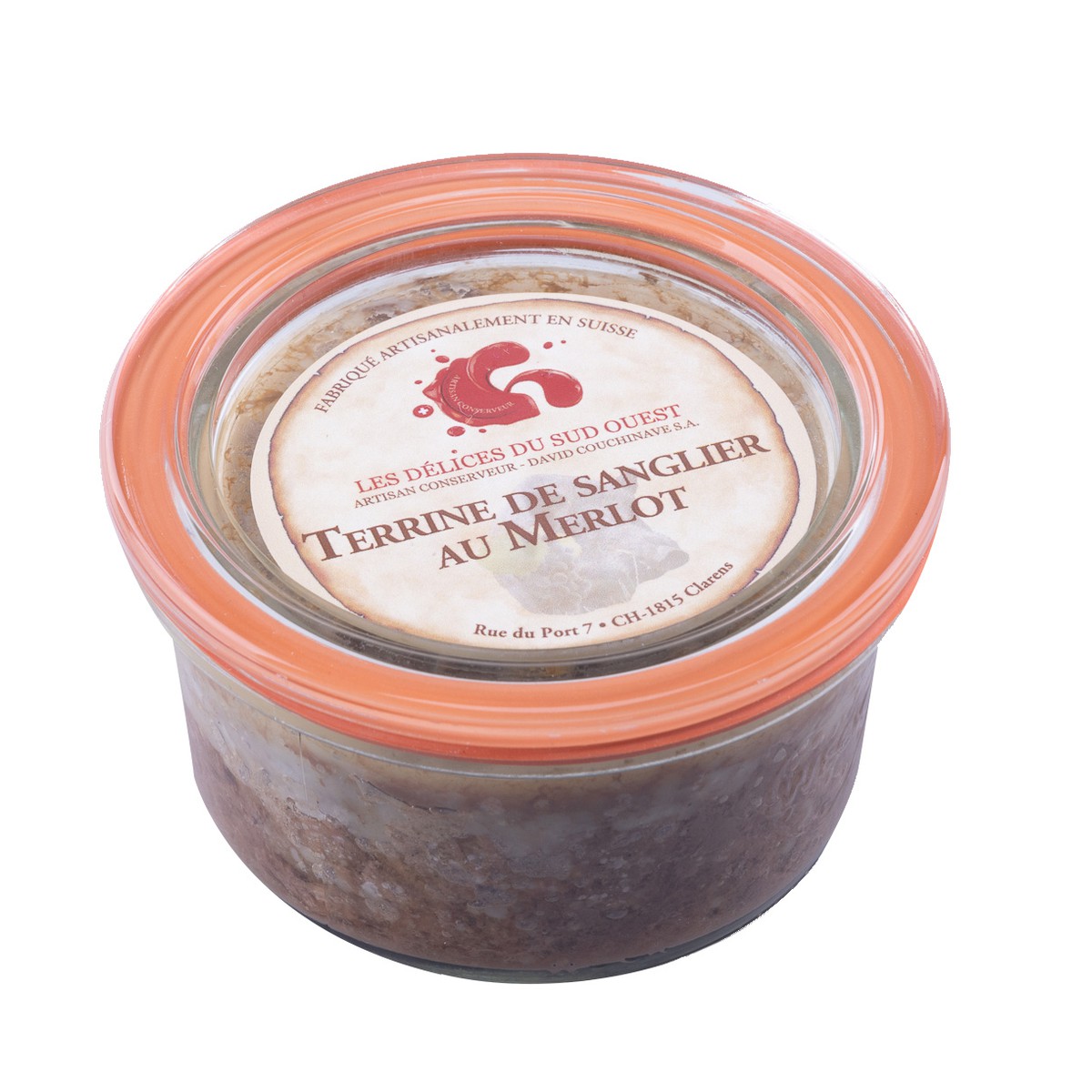 Les Délices du Sud-Ouest  Terrine de Sanglier au Merlot 120gr  120gr