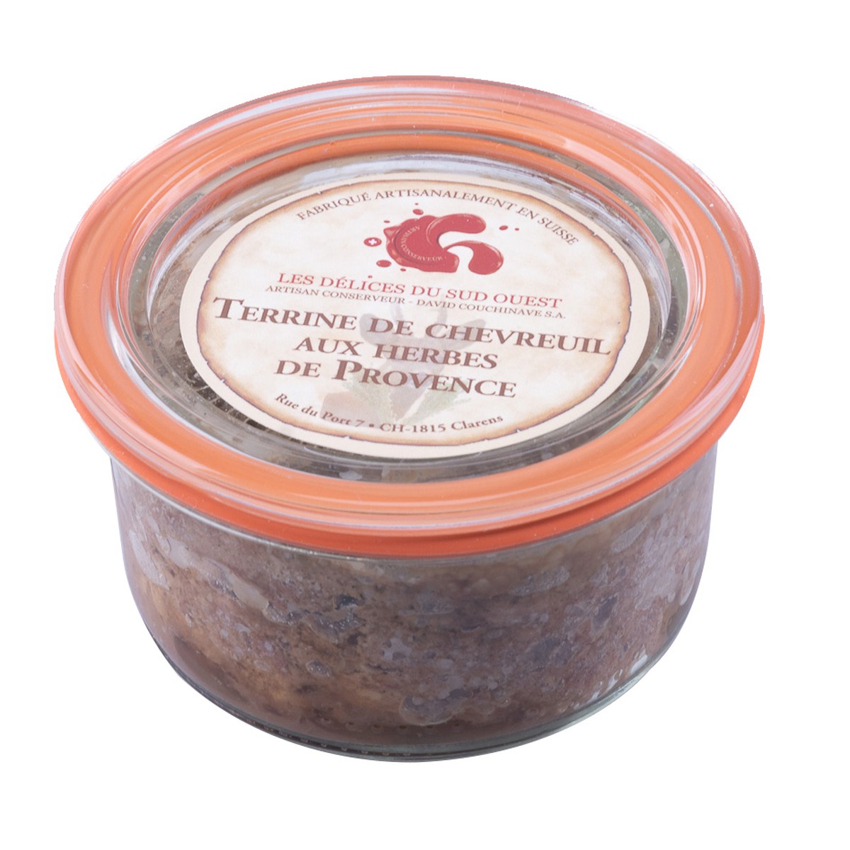 Les Délices du Sud-Ouest  Terrine de Chevreuil aux Herbes de Provence 120gr  120gr