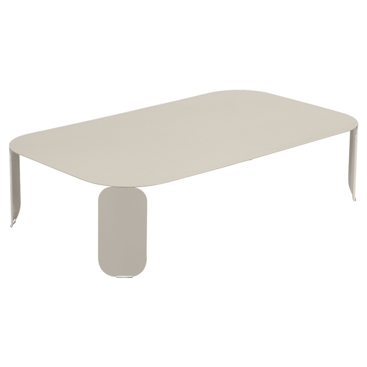 Fermob Bebop Table basse Bebop rectangulaire H29 Beige L 120 x l 70 x H29cm