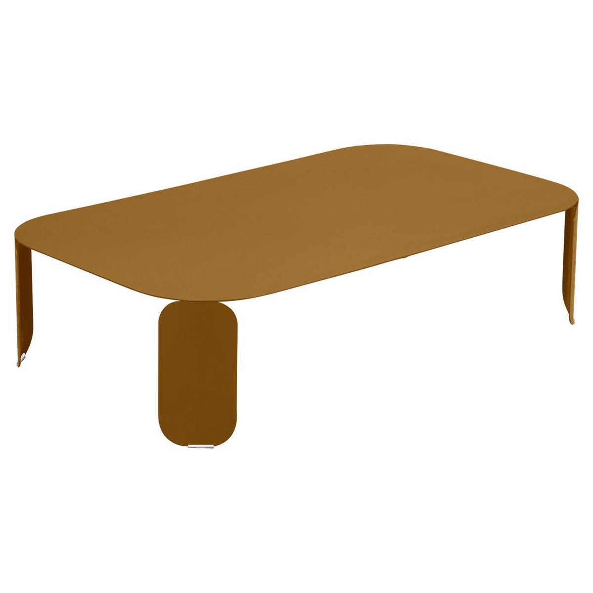 Fermob Bebop Table basse Bebop rectangulaire H29 Brun caramel L 120 x l 70 x H29cm