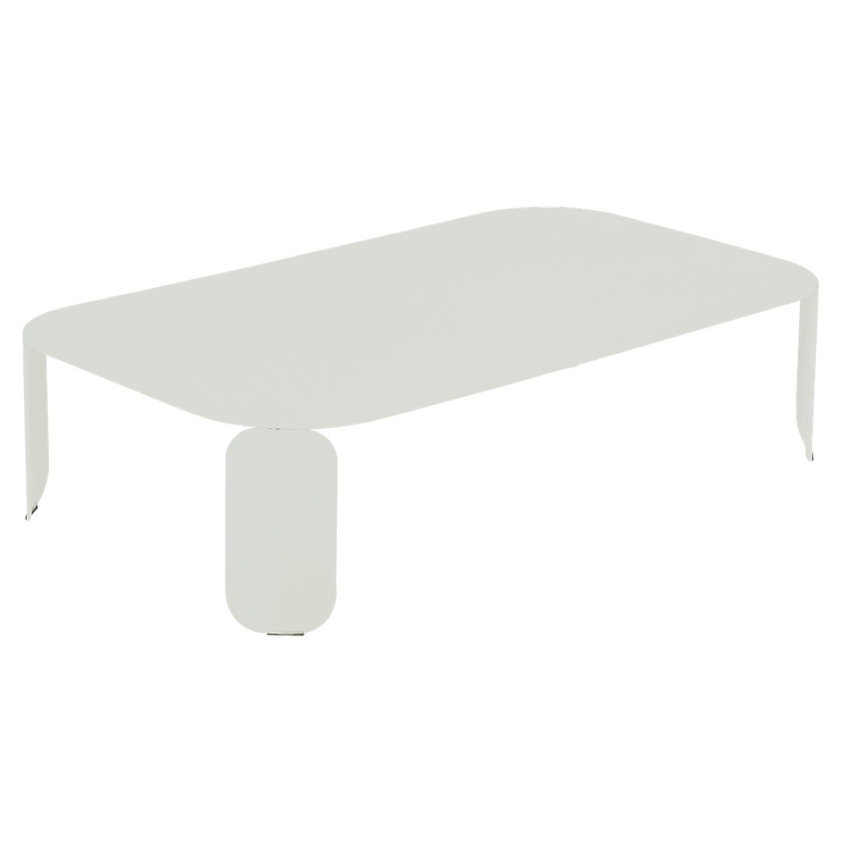 Fermob Bebop Table basse Bebop rectangulaire H29 Gris perle L 120 x l 70 x H29cm