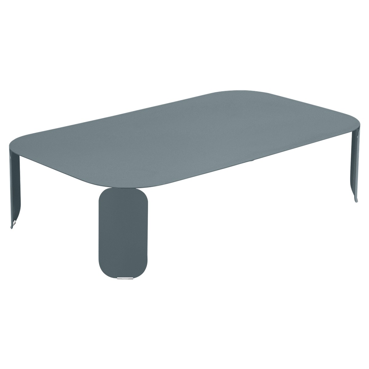 Fermob Bebop Table basse Bebop rectangulaire H29 Gris fumée L 120 x l 70 x H29cm