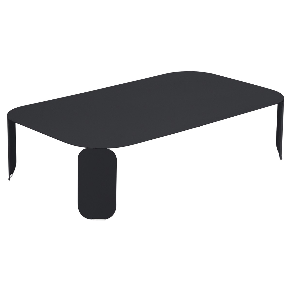 Fermob Bebop Table basse Bebop rectangulaire H29 Noir de carbone L 120 x l 70 x H29cm