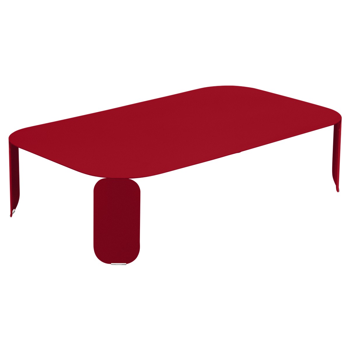 Fermob Bebop Table basse Bebop rectangulaire H29 Rouge cerise L 120 x l 70 x H29cm