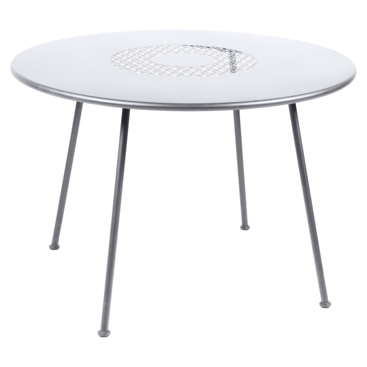 Fermob Lorette Table Lorette ronde Blanc L 110 x l 110 x H74cm Diam : 110