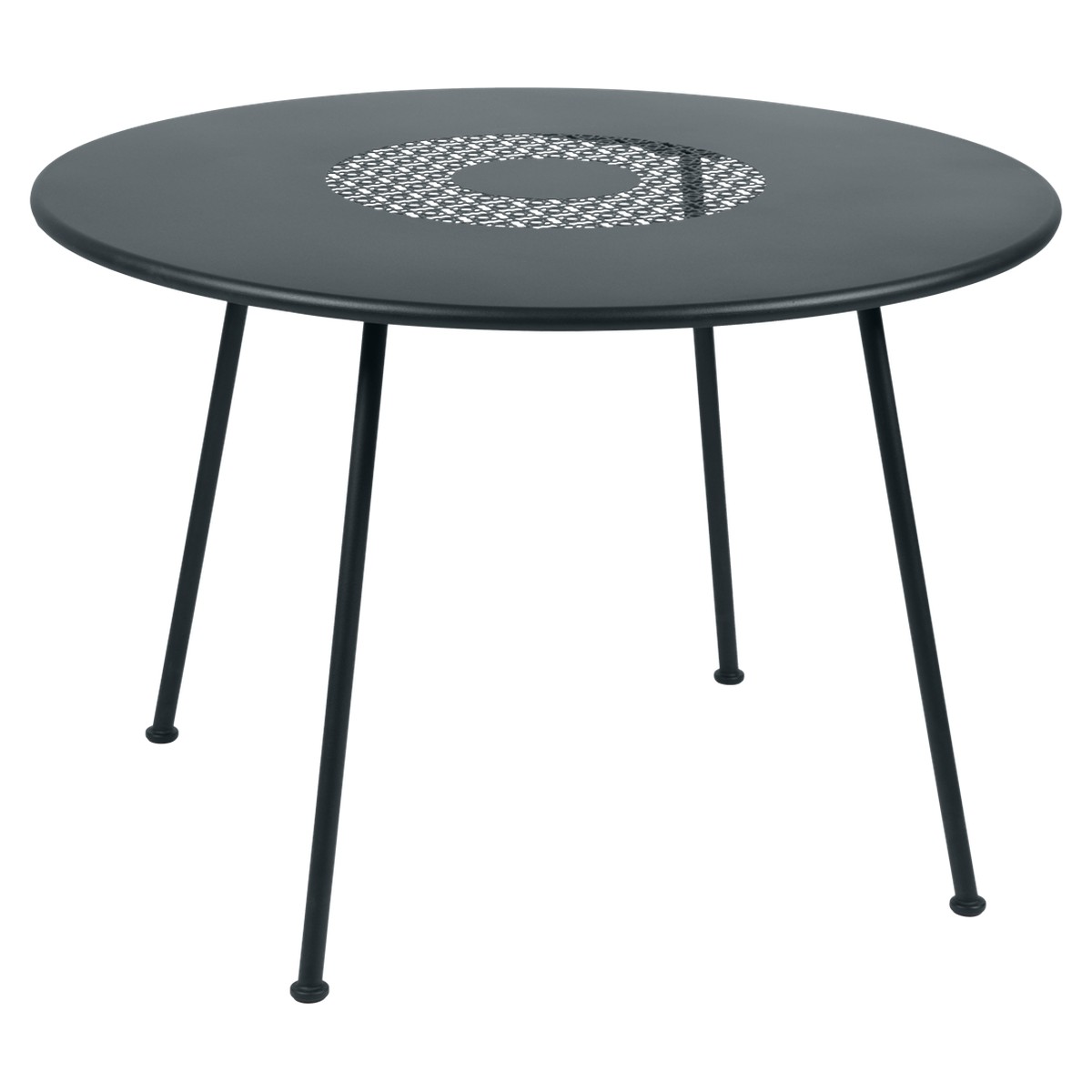 Fermob Lorette Table Lorette ronde Gris fumée L 110 x l 110 x H74cm Diam : 110