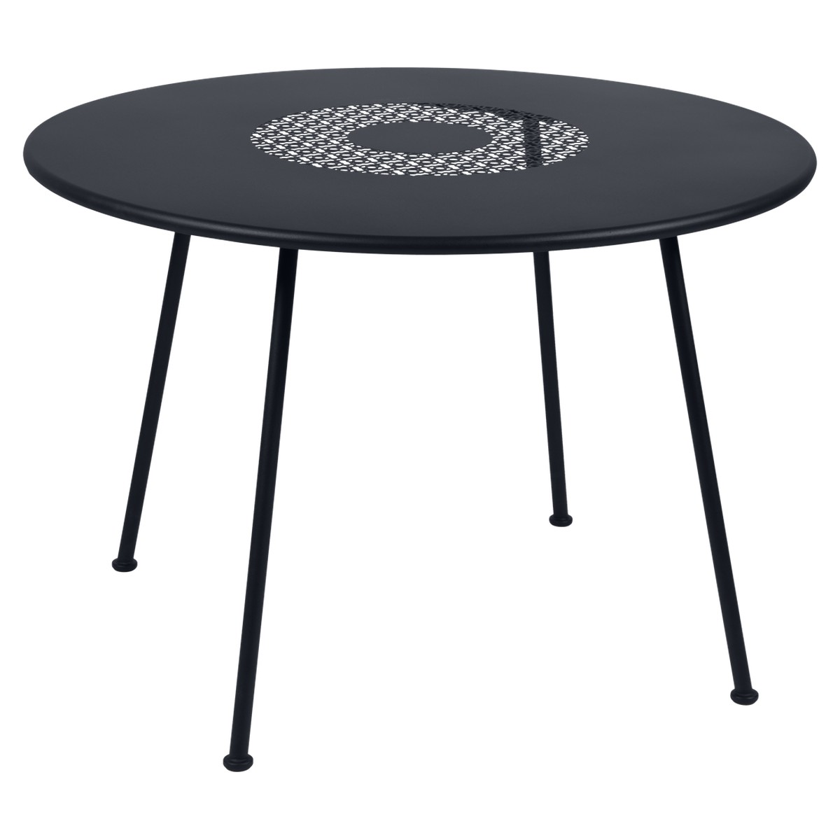 Fermob Lorette Table Lorette ronde Noir de carbone L 110 x l 110 x H74cm Diam : 110