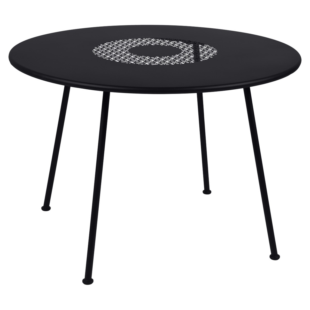 Fermob Lorette Table Lorette ronde Noir charbon L 110 x l 110 x H74cm Diam : 110