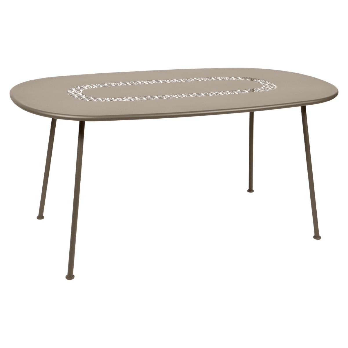 Fermob Lorette Table Lorette oval Beige L 160 x l 90 x H74cm