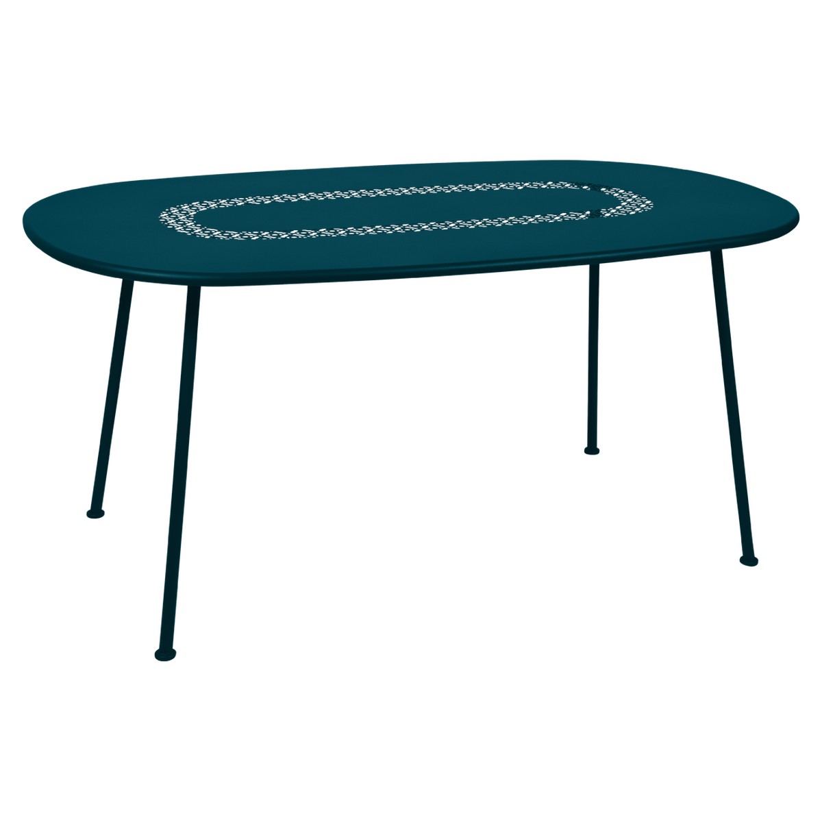 Fermob Lorette Table Lorette oval Bleu azur foncé L 160 x l 90 x H74cm