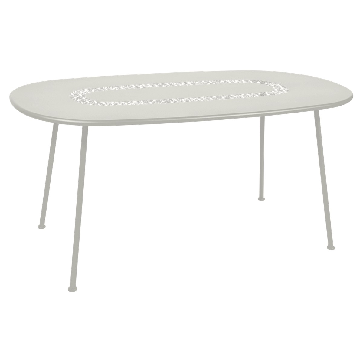 Fermob Lorette Table Lorette oval Gris perle L 160 x l 90 x H74cm