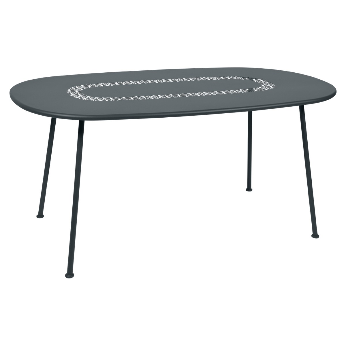 Fermob Lorette Table Lorette oval Gris fumée L 160 x l 90 x H74cm