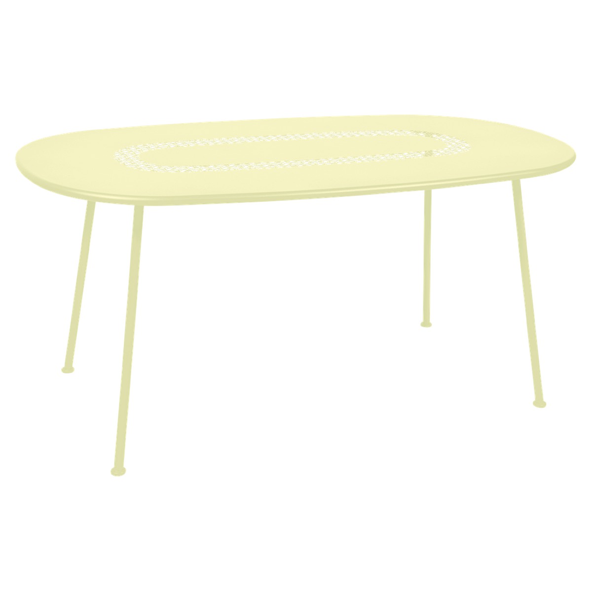 Fermob Lorette Table Lorette oval Jaune beurre frais L 160 x l 90 x H74cm