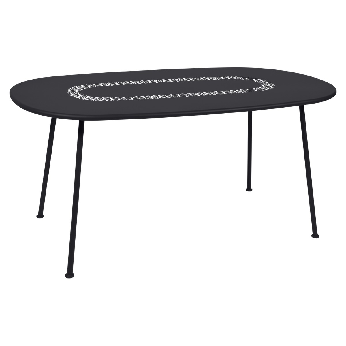 Fermob Lorette Table Lorette oval Noir charbon L 160 x l 90 x H74cm