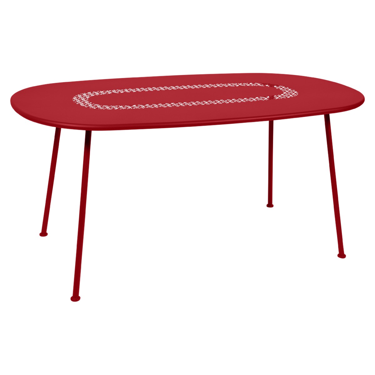 Fermob Lorette Table Lorette oval Rouge cerise L 160 x l 90 x H74cm