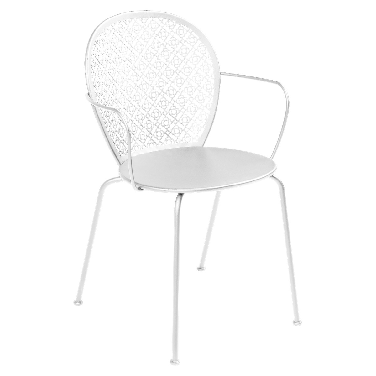 Fermob Lorette Fauteuil de repas Lorette Blanc L 42 x l 58 x H84cm