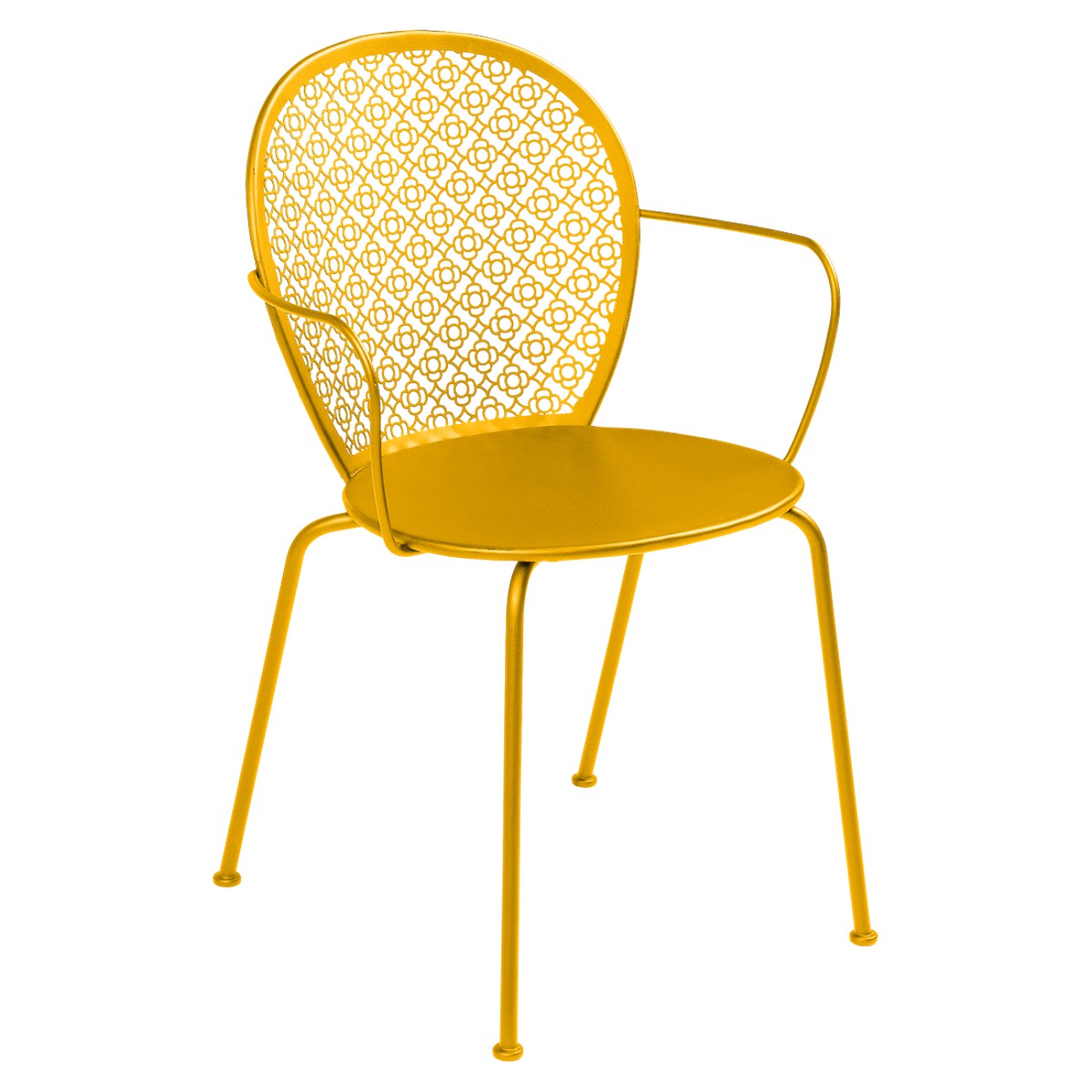 Fermob Lorette Fauteuil de repas Lorette Jaune miel L 42 x l 58 x H84cm