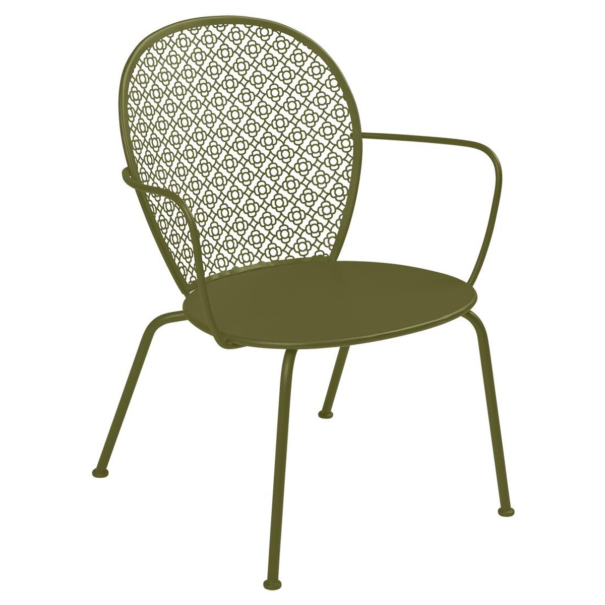 Fermob Lorette Fauteuil bas Lorette Vert mousse L 48.5 x l 65.7 x H82.4cm