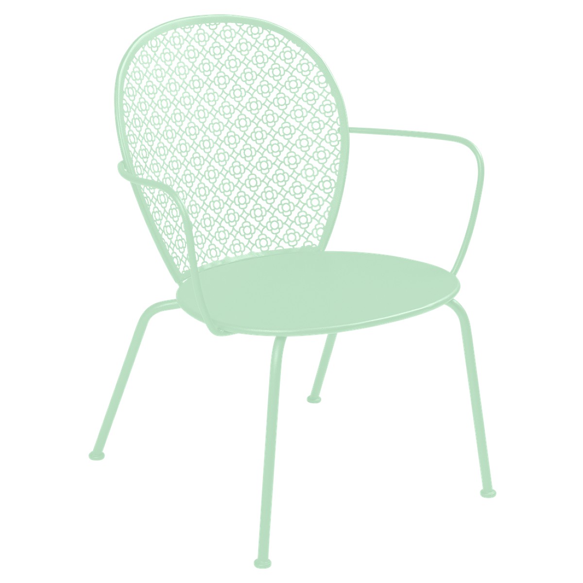 Fermob Lorette Fauteuil bas Lorette Vert menthe à l'eau L 48.5 x l 65.7 x H82.4cm