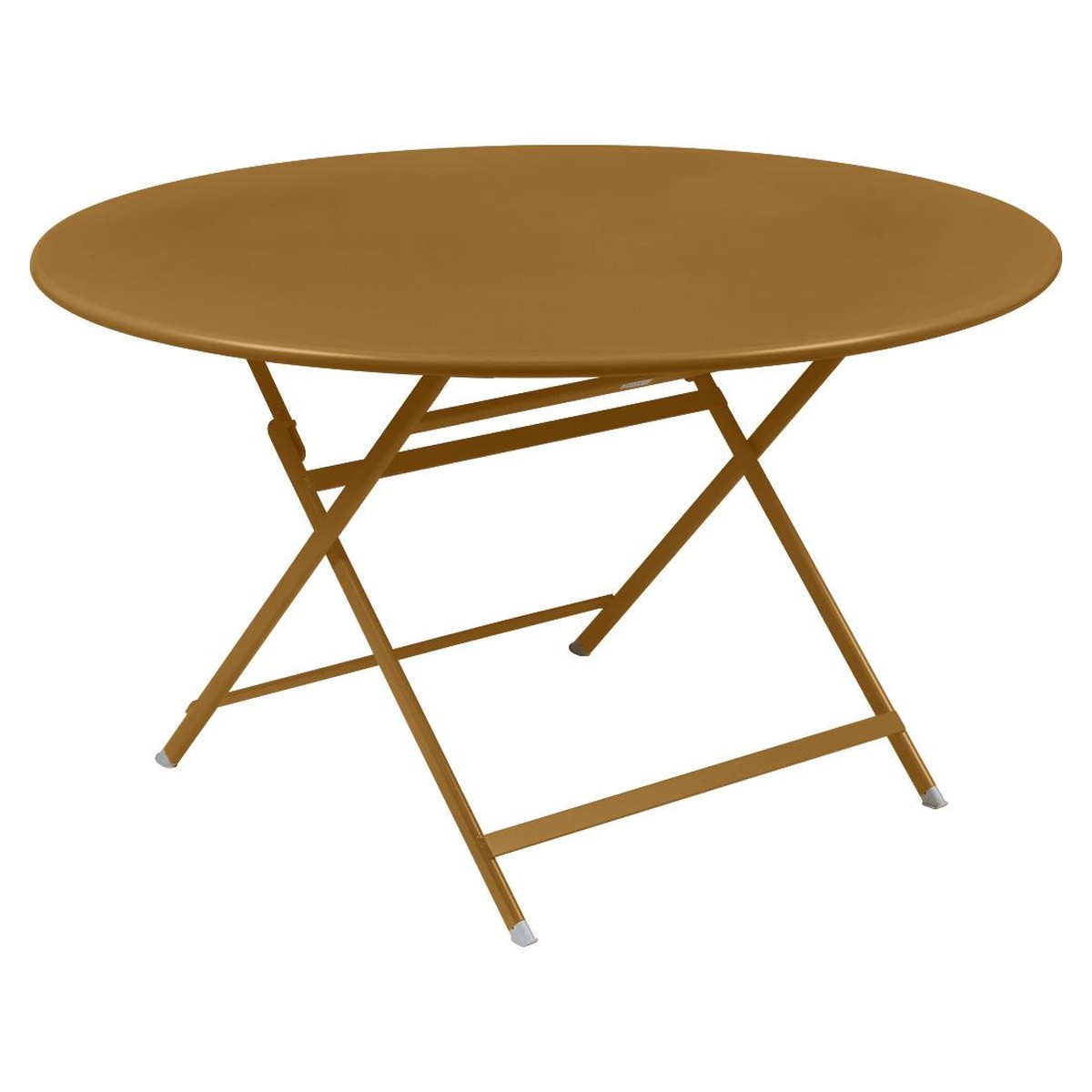 Fermob Caractère Table Caractère ronde Brun caramel L 128 x l 128 x H74.5cm Diam : 128