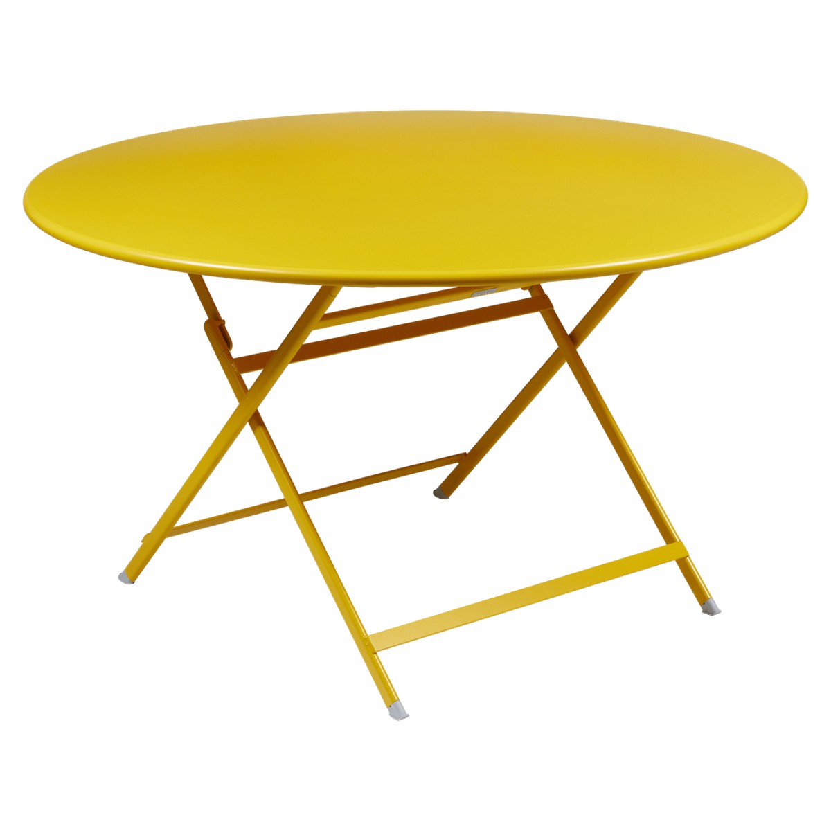 Fermob Caractère Table Caractère ronde Jaune miel L 128 x l 128 x H74.5cm Diam : 128