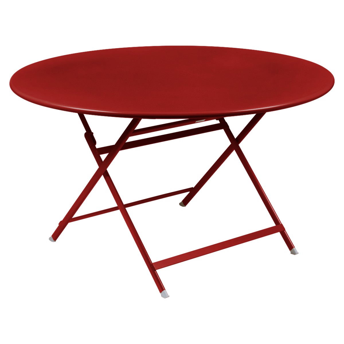 Fermob Caractère Table Caractère ronde Rouge cerise L 128 x l 128 x H74.5cm Diam : 128